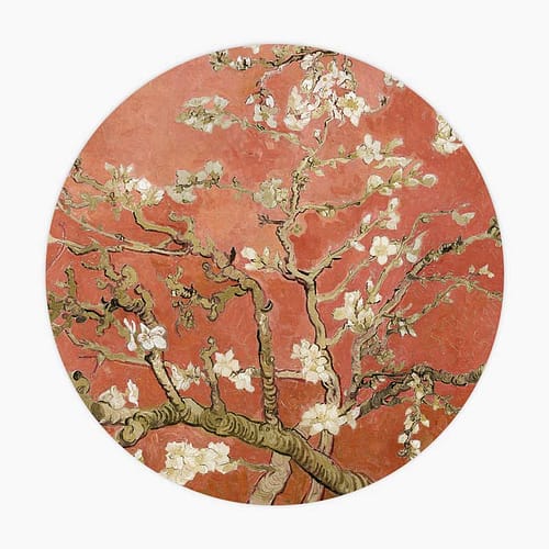 Muurcirkel, wanddecoratie van de Amandelbloesem van Vincent van Gogh. Echter is dit niet de originele versie, maar een exclusieve versie, gemaakt door de ontwerpers bij Loaff. Deze rode versie van de Amandelbloesem is zeer populair. Hoogwaardige kwaliteit muurcirkel gemaakt van aluminium met de iconische Amandelbloesem van Van Gogh. Deze vorm van wanddecoratie voegt een vleugje klassieke schoonheid toe aan het interieur. Hang dit prachtige kunst werk aan je muur!