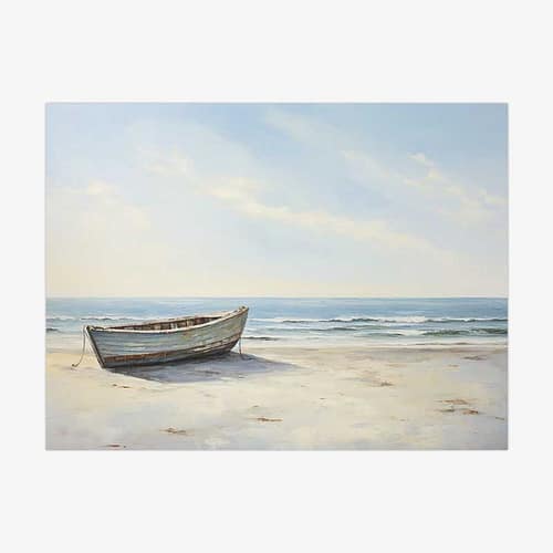 zee-zeegezicht-boot-water-strand-kinderen-der-zee-horizon-kunstwerk-werk-aan-de-muur-exclusief-muur-wanddecoratie-canvas-baklijst-lijst-doek-muurdecoratie-loaff