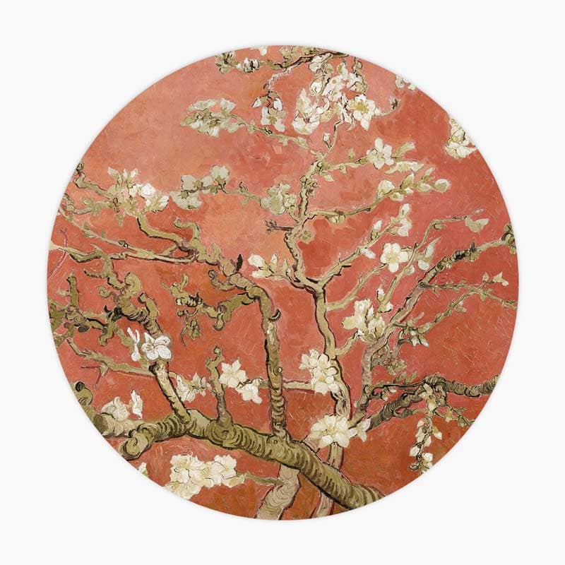 Muurcirkel, wanddecoratie van de Amandelbloesem van Vincent van Gogh. Echter is dit niet de originele versie, maar een exclusieve versie, gemaakt door de ontwerpers bij Loaff. Deze rode versie van de Amandelbloesem is zeer populair. Hoogwaardige kwaliteit muurcirkel gemaakt van aluminium met de iconische Amandelbloesem van Van Gogh. Deze vorm van wanddecoratie voegt een vleugje klassieke schoonheid toe aan het interieur. Hang dit prachtige kunst werk aan je muur!