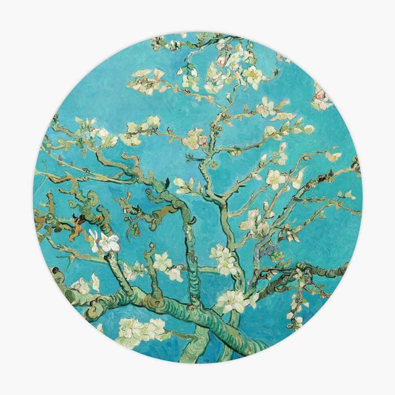 Muurcirkel, wanddecoratie van de Amandelbloesem van Vincent van Gogh. Hoogwaardige kwaliteit muurcirkel gemaakt van aluminium met de iconische Amandelbloesem van Van Gogh. Deze vorm van wanddecoratie voegt een vleugje klassieke schoonheid toe aan het interieur. Hang dit prachtige kunst werk aan je muur!