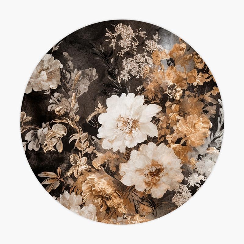 bloemen-loaff-boeket-veld-chique-luxe-botanisch-bloem-boeket-kunstwerk-artistiek-werk-aan-de-muur-decoratie-wanddecoratie-muurcirkel-cirkel-cirkels-interieur